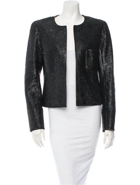 leather chanel style jacket
